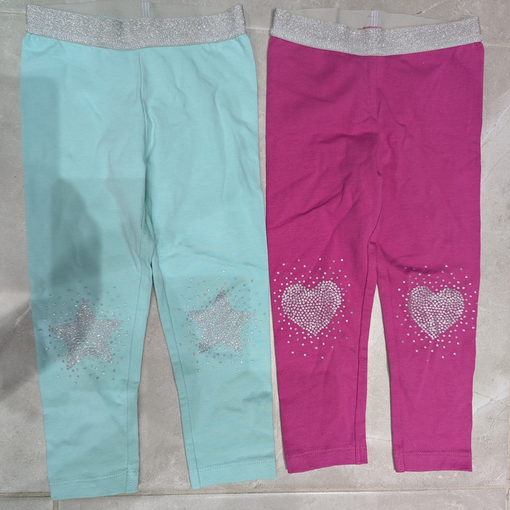 2/$20 Carter’s Baby Girl Leggings • 2-Pack • Sparkly • Size 24M